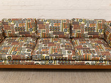 Load image into Gallery viewer, Vintage Mid-Century Sofa with Tiki Fabric
