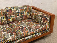 Load image into Gallery viewer, Vintage Mid-Century Sofa with Tiki Fabric
