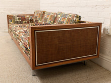 Load image into Gallery viewer, Vintage Mid-Century Sofa with Tiki Fabric
