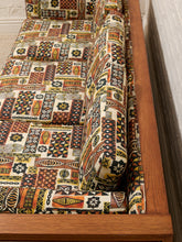 Load image into Gallery viewer, Vintage Mid-Century Sofa with Tiki Fabric
