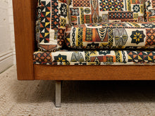 Load image into Gallery viewer, Vintage Mid-Century Sofa with Tiki Fabric
