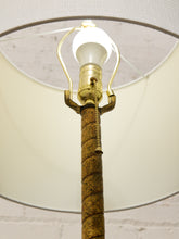 Load image into Gallery viewer, Vintage Hollywood Regency Floor Lamp with Integrated Glass Table
