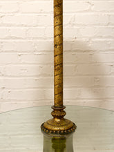 Load image into Gallery viewer, Vintage Hollywood Regency Floor Lamp with Integrated Glass Table
