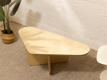 Load image into Gallery viewer, Postmodern Style Sculptural Blonde Wood Coffee Table
