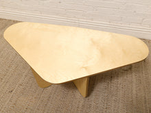 Load image into Gallery viewer, Postmodern Style Sculptural Blonde Wood Coffee Table
