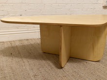 Load image into Gallery viewer, Postmodern Style Sculptural Blonde Wood Coffee Table
