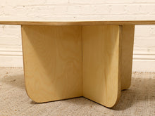 Load image into Gallery viewer, Postmodern Style Sculptural Blonde Wood Coffee Table
