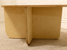Load image into Gallery viewer, Postmodern Style Sculptural Blonde Wood Coffee Table
