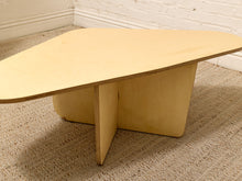 Load image into Gallery viewer, Postmodern Style Sculptural Blonde Wood Coffee Table
