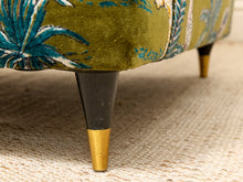 Load image into Gallery viewer, Vintage 1960s Lounge Chair Newly Reupholstered in Jungle Velvet
