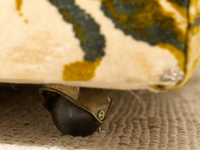 Load image into Gallery viewer, Vintage 1970s Floral Velvet Sofa in Olive &amp; Gold
