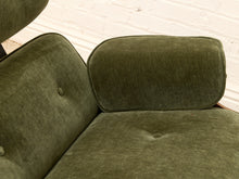 Load image into Gallery viewer, Iconic Olive Green Velvet Lounge Chair &amp; Ottoman

