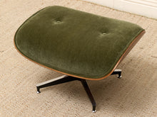 Load image into Gallery viewer, Iconic Olive Green Velvet Lounge Chair &amp; Ottoman
