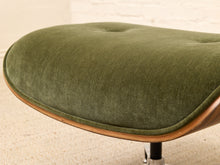 Load image into Gallery viewer, Iconic Olive Green Velvet Lounge Chair &amp; Ottoman
