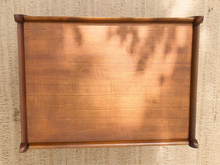 Load image into Gallery viewer, Vintage Mid-Century Modern Two-Tier Wood Bar Cart

