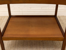 Load image into Gallery viewer, Vintage Mid-Century Modern Two-Tier Wood Bar Cart
