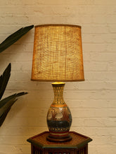 Load image into Gallery viewer, Vintage Hand-Painted Mexican Talavera Style Ceramic Table Lamp
