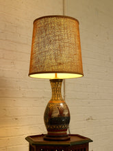 Load image into Gallery viewer, Vintage Hand-Painted Mexican Talavera Style Ceramic Table Lamp
