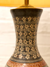 Load image into Gallery viewer, Vintage Hand-Painted Mexican Talavera Style Ceramic Table Lamp
