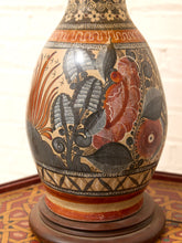 Load image into Gallery viewer, Vintage Hand-Painted Mexican Talavera Style Ceramic Table Lamp
