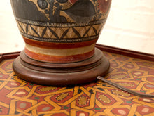 Load image into Gallery viewer, Vintage Hand-Painted Mexican Talavera Style Ceramic Table Lamp
