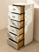 Load image into Gallery viewer, Mod Space Age Six-Drawer Metal Highboy Dresser

