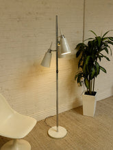 Load image into Gallery viewer, Vintage Mid-Century Three-Light Floor Lamp with Adjustable Cone Shades
