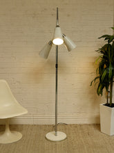 Load image into Gallery viewer, Vintage Mid-Century Three-Light Floor Lamp with Adjustable Cone Shades
