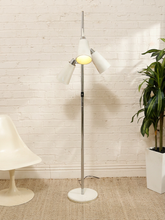 Load image into Gallery viewer, Vintage Mid-Century Three-Light Floor Lamp with Adjustable Cone Shades
