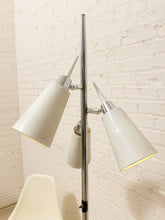 Load image into Gallery viewer, Vintage Mid-Century Three-Light Floor Lamp with Adjustable Cone Shades
