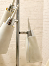 Load image into Gallery viewer, Vintage Mid-Century Three-Light Floor Lamp with Adjustable Cone Shades
