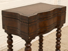 Load image into Gallery viewer, Vintage Spanish Revival Sewing Side Table with Barley Twist Legs
