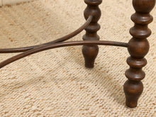 Load image into Gallery viewer, Vintage Spanish Revival Sewing Side Table with Barley Twist Legs
