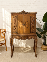 Load image into Gallery viewer, Antique French Louis XV Style Figural Marquetry Cabinet
