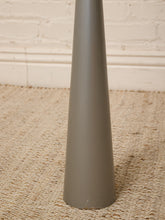Load image into Gallery viewer, Hourglass Sculptural Floor Candle Holder in Taupe Gray

