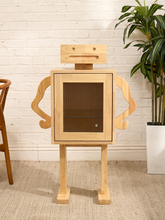 Load image into Gallery viewer, Sculptural Robot Cabinet with Smoked Glass Door
