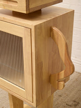 Load image into Gallery viewer, Sculptural Robot Cabinet with Smoked Glass Door
