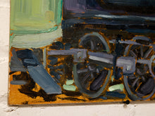 Load image into Gallery viewer, Aaron Donovan Original Expressionist Vintage Train Painting
