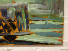 Load image into Gallery viewer, Aaron Donovan Original Expressionist Vintage Train Painting

