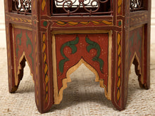 Load image into Gallery viewer, Vintage Moroccan Hand-Painted Hexagonal Side Table
