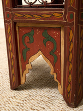 Load image into Gallery viewer, Vintage Moroccan Hand-Painted Hexagonal Side Table
