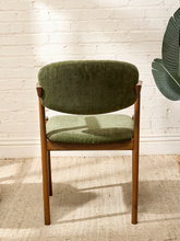 Load image into Gallery viewer, T-Rex Dining Chair in Olive Upholstery
