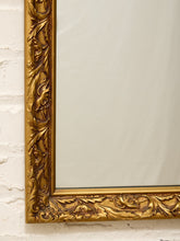Load image into Gallery viewer, Large Vintage Gold Giltwood Rectangular Wall Mirror
