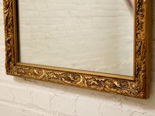 Load image into Gallery viewer, Large Vintage Gold Giltwood Rectangular Wall Mirror
