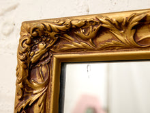 Load image into Gallery viewer, Large Vintage Gold Giltwood Rectangular Wall Mirror
