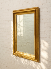 Load image into Gallery viewer, Large Vintage Wood Framed Rectangular Wall Mirror

