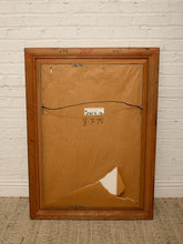 Load image into Gallery viewer, Large Vintage Wood Framed Rectangular Wall Mirror
