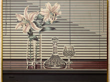 Load image into Gallery viewer, Vintage Letterman Gallery Floral Still Life with Crystal Decanter
