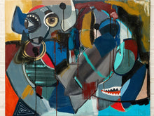 Load image into Gallery viewer, Original Contemporary Abstract Figurative Painting on Canvas
