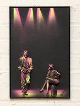 Load image into Gallery viewer, Vintage B.T.G. Hand Arts Fluorescent 3D Figurative Wall Picture
